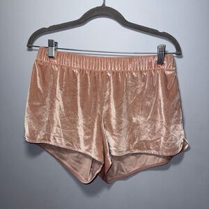 Madewell Velvet Pink Shorts Size Small EUC